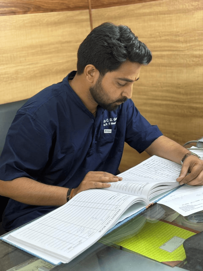 Dr. Gairola - With Patient